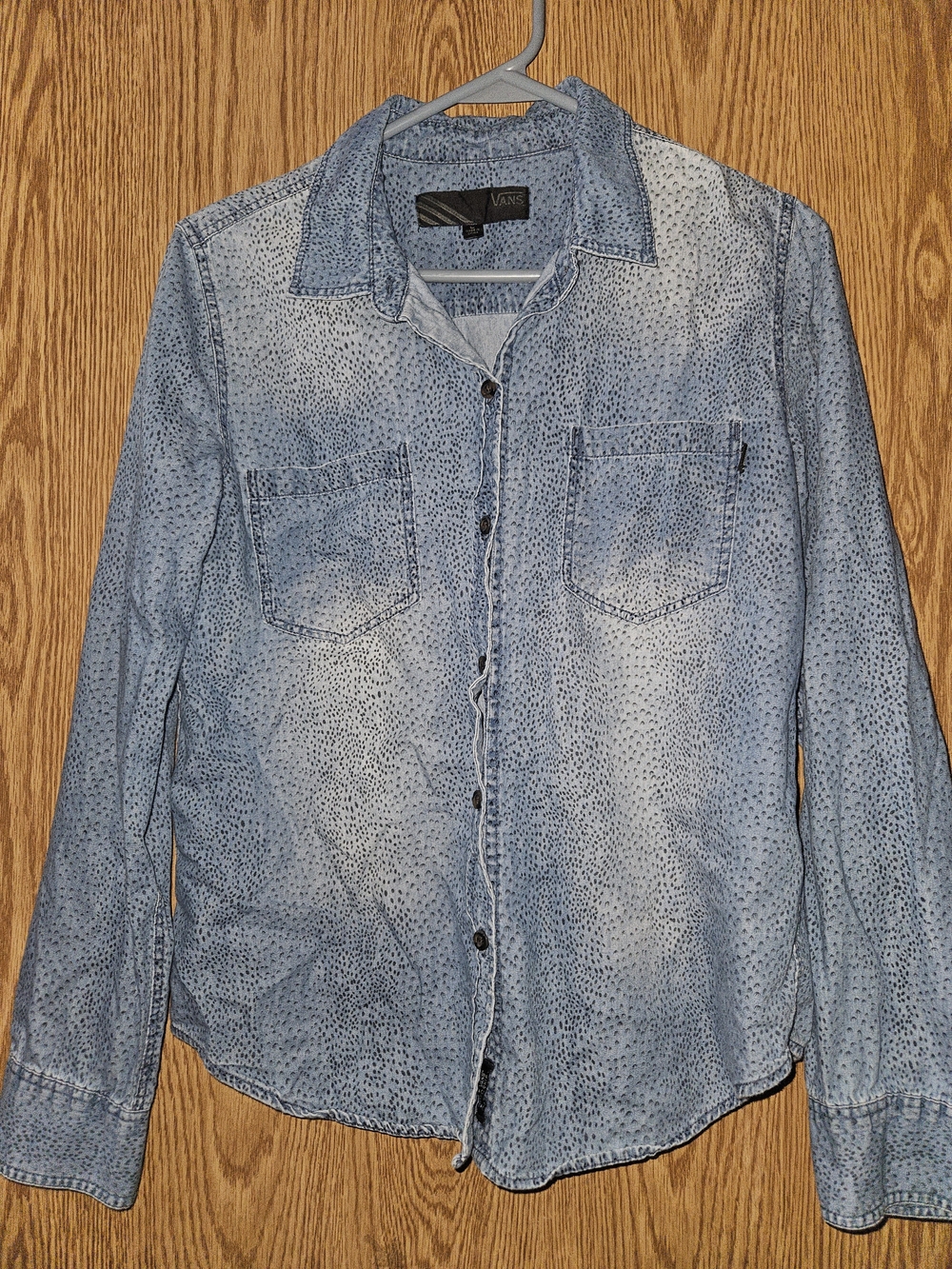 Vans Light Blue Speckled Denim Shirt